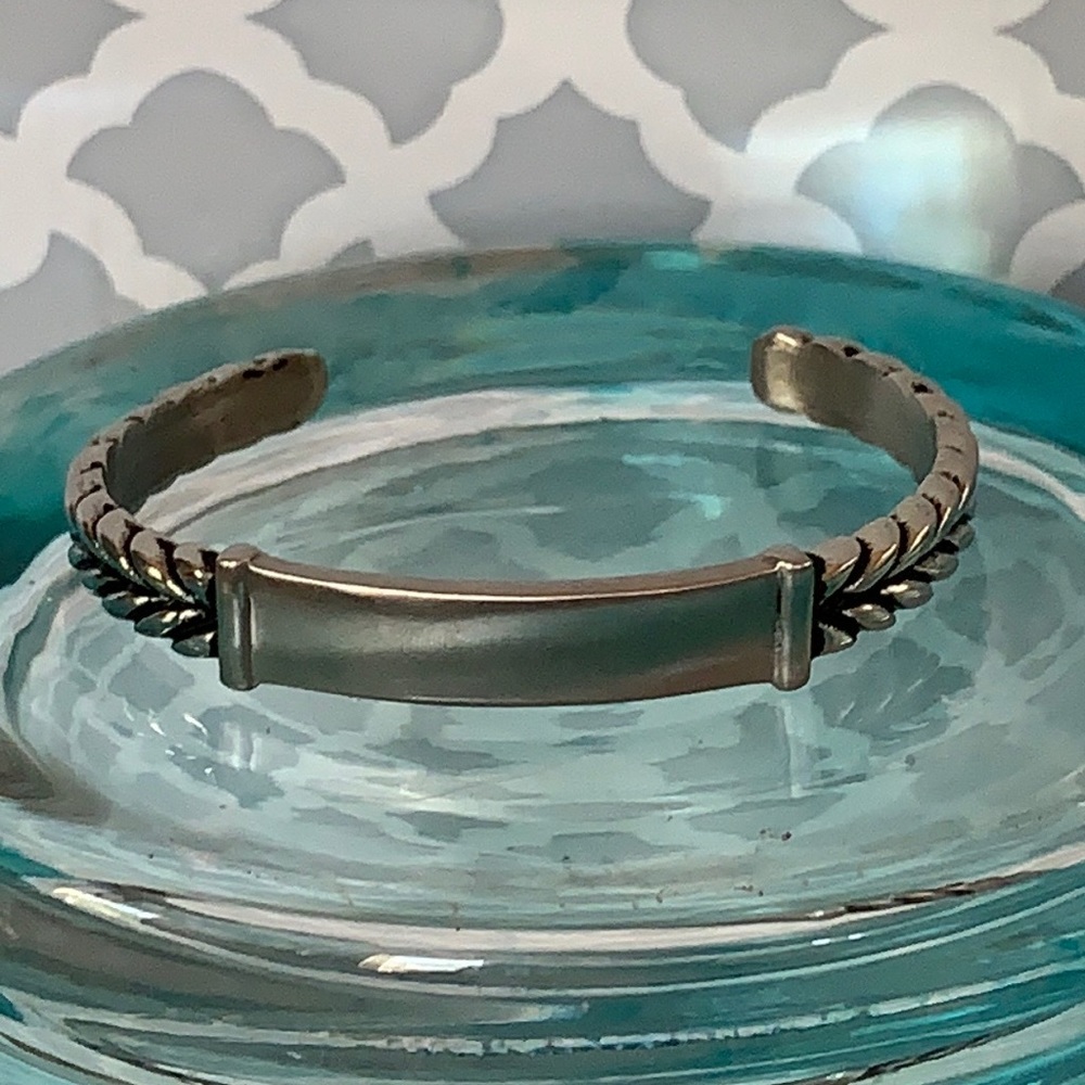 NEW Brushed Metal Cuff Bracelet